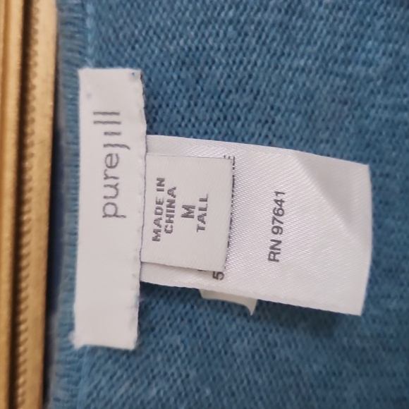 J.Jill Cashmere Cotton Tunic Sweater Lagenlook Coastal Casual Comfy - Picture 3 of 8